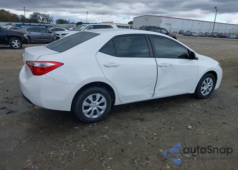 2014 Toyota Corolla L from USA, damaged, VIN 2T1BURHE4EC223513